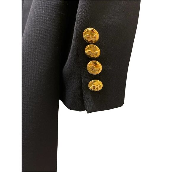 Lauren Ralph Lauren Wool Blazer Vintage black with Gold Buttons Women 14 - Picture 3 of 12